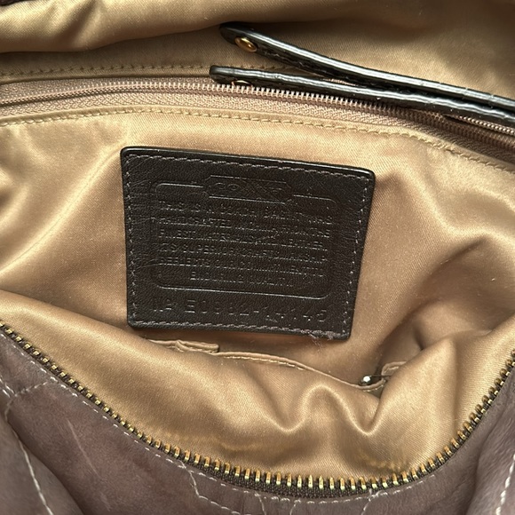 Coach Suede and snakeskin hobo - Picture 10 of 15